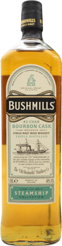 Free Shipping | Whisky Single Malt Bushmills Steamship Bourbon Cask United Kingdom 1 L