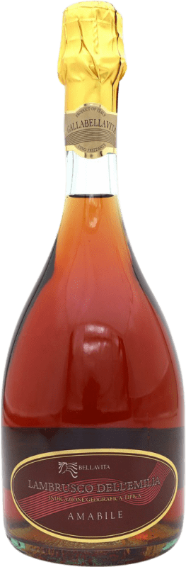 Бесплатная доставка | Розовое игристое вино Caldirola Rosado Amabile I.G.T. Emilia Romagna Италия Lambrusco 75 cl