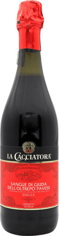 Envoi gratuit | Vin Mousseux Rouge Caldirola La Cacciatora Sangue Di Giuda D.O.C. Oltrepò Pavese Italie 75 cl