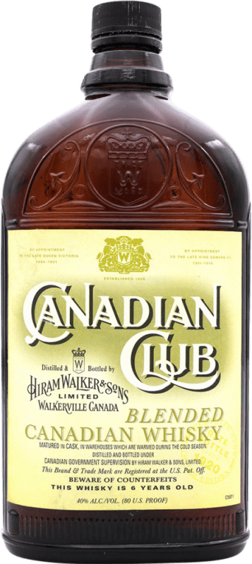 Envio grátis | Whisky Blended Canadian Club Canadá 6 Anos 70 cl Exemplar de colecionador Não Próprio para Consumo