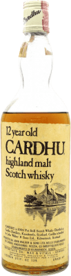 Whisky Single Malt Cardhu 1970's 12 Anos Exemplar de colecionador Não Próprio para Consumo