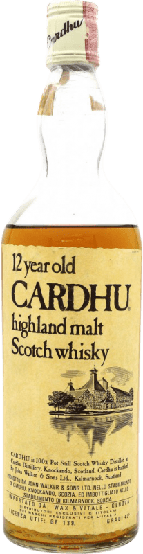512,95 € Kostenloser Versand | Single Malt Whisky Cardhu 1970's Sammlerexemplar 12 Jahre