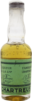 Licores Chartreuse Verde Espécime de Colecionador Garrafa Miniatura 5 cl