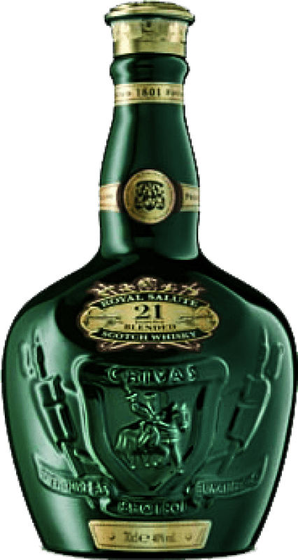 Envoi gratuit | Blended Whisky Chivas Regal Royal Salute Verde Royaume-Uni 21 Ans 70 cl