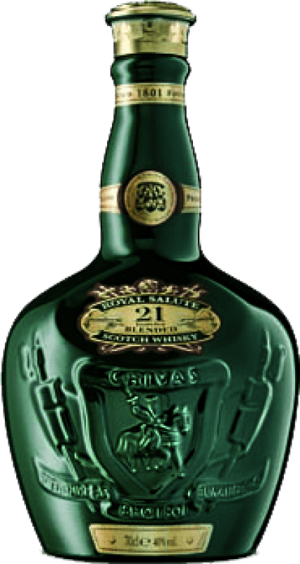 Spedizione Gratuita | Whisky Blended Chivas Regal Royal Salute Green — Edizione Verde Regno Unito 21 Anni 70 cl