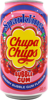Бесплатная доставка | Напитки и миксеры Chupa Chups Cherry Bubble Gum Испания Банка 33 cl