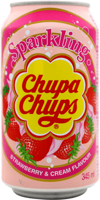 Free Shipping | Soft Drinks & Mixers Chupa Chups Strawberry & Cream Spain Can 33 cl