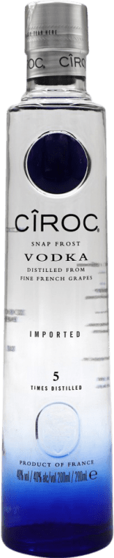 17,95 € Бесплатная доставка | Водка Cîroc Мини-бутылка 20 cl