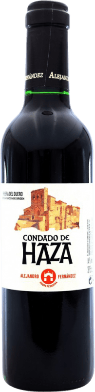 6,95 € 送料無料 | 赤ワイン Condado de Haza 高齢者 D.O. Ribera del Duero ハーフボトル 37 cl