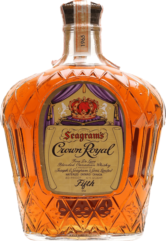 Free Shipping | Whisky Blended Crown Royal Canadian Seagram's Canada 70 cl