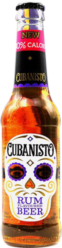 Free Shipping | 24 units box Beer Cubanisto United Kingdom Third-Liter Bottle 33 cl Rum
