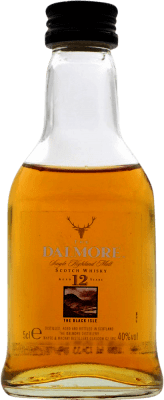 Envio grátis | Whisky Single Malt Dalmore The Black Isle Escócia Reino Unido 12 Anos Garrafinha Miniatura 5 cl