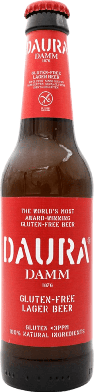 Spedizione Gratuita | Birra Daura Lager Spagna Bottiglietta Terzo 33 cl Senza Glutine