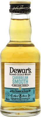 ウイスキーブレンド Dewar's Caribbean Smooth 8 年 ミニチュアボトル 5 cl