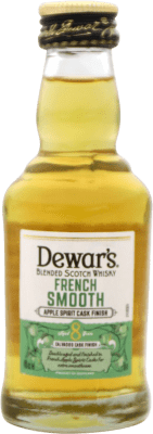 4,95 € Envoi gratuit | Blended Whisky Dewar's French Smooth 8 Ans Bouteille Miniature 5 cl