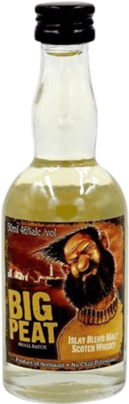 9,95 € 送料無料 | ブレンデッドウイスキー Douglas Laing's Big Peat ミニチュアボトル 5 cl