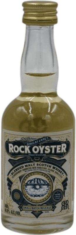 Envoi gratuit | Blended Whisky Douglas Laing's Rock Oyster Royaume-Uni Bouteille Miniature 5 cl