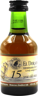 朗姆酒 Demerara El Dorado 15 岁 微型瓶 5 cl