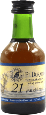 ラム Demerara El Dorado 21 年 ミニチュアボトル 5 cl