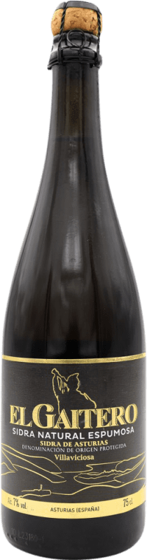 Envío gratis | Sidra El Gaitero Etiqueta Negra España 75 cl