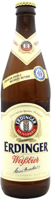 ビール Erdinger. Weissbier ボトル Medium 50 cl