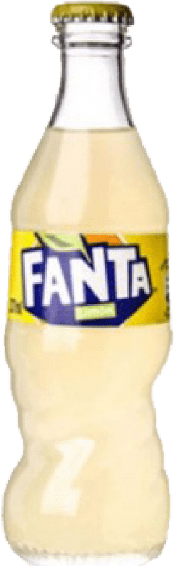 Kostenloser Versand | 4 Einheiten Box Getränke und Mixer Fanta Limón Spanien Kleine Flasche 20 cl