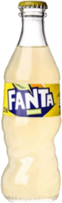 4,95 € Envio grátis | Caixa de 4 unidades Refrigerantes Fanta Garrafinha 20 cl Limón — Limão