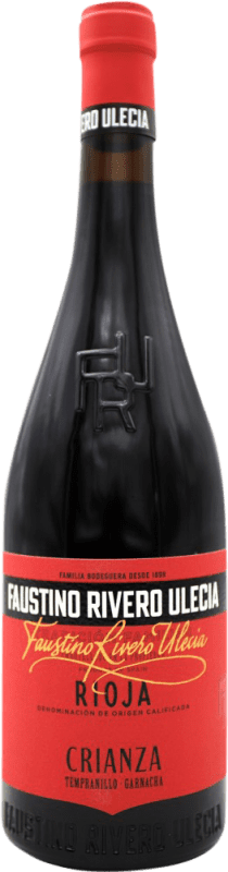 免费送货 | 红酒 Faustino Rivero Ulecia 岁 D.O.Ca. Rioja 西班牙 75 cl