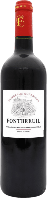 Бесплатная доставка | Красное вино Fontbreuil A.O.C. Bordeaux Supérieur Франция 75 cl