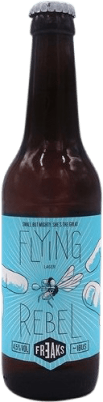 Envío gratis | Cerveza Freaks Flying Rebel España Botellín Tercio 33 cl