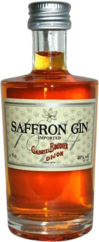 Envoi gratuit | Gin Gabriel Boudier Saffron France Bouteille Miniature 5 cl