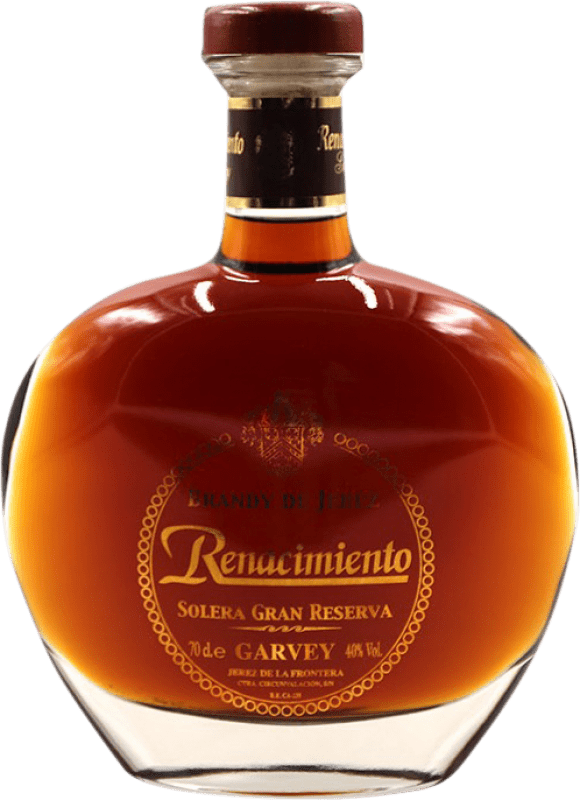 Envio grátis | Brandy Conhaque Garvey Renacimiento Solera Grande Reserva Espanha 70 cl