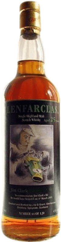 Free Shipping | Whisky Single Malt Glenfarclas Jim Clark Collector's Specimen Scotland United Kingdom 25 Years 70 cl