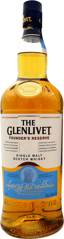 48,95 € | Whisky Single Malt Glenlivet 1824 Founder's Réserve Royaume-Uni 1 L