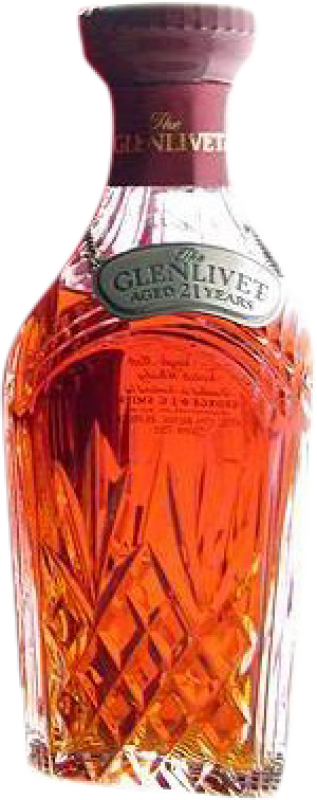 Envoi gratuit | Single Malt Whisky Glenlivet Stuart Crystal Decanter Royaume-Uni 21 Ans 70 cl