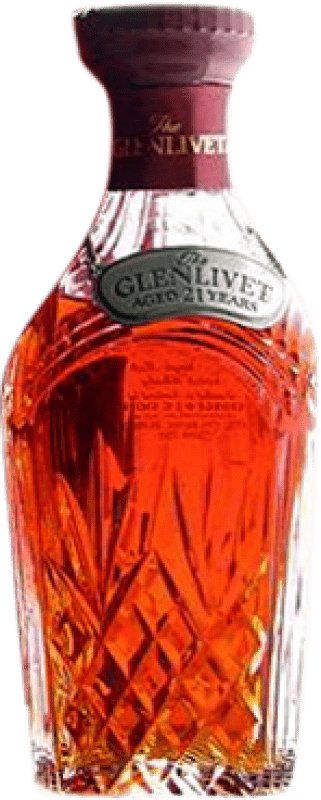 Envoi gratuit | Single Malt Whisky Glenlivet Stuart Crystal Decanter Royaume-Uni 21 Ans 70 cl