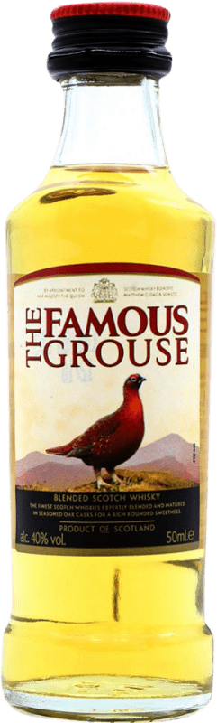 Kostenloser Versand | Blended Whisky Glenturret The Famous Grouse Großbritannien Miniaturflasche 5 cl