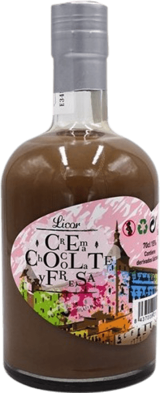 8,95 € Envío gratis | Crema de Licor Gómez Caro Chocolate y Fresa