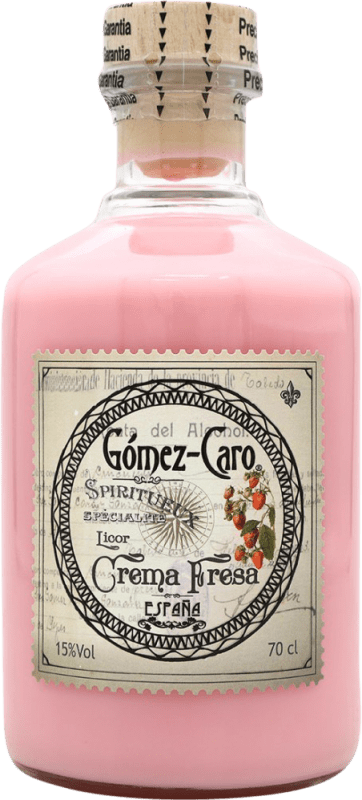 Envío gratis | Crema de Licor Gómez Caro Fresa España 70 cl