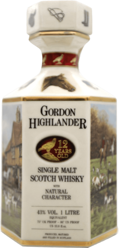 Бесплатная доставка | Односолодовый виски Gordon Highlander Объединенное Королевство 12 Лет 1 L
