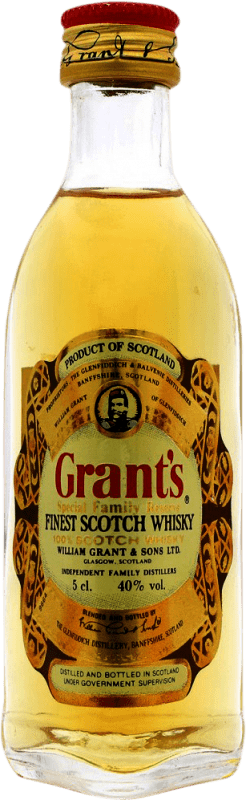 6,95 € Kostenloser Versand | Blended Whisky Grant & Sons Grant's Miniaturflasche 5 cl
