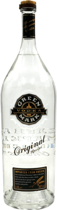 Envío gratis | Vodka Green Mark Rusia 1 L