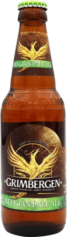 Envio grátis | Cerveja Grimbergen Pale Ale Bélgica Garrafa Terço 33 cl