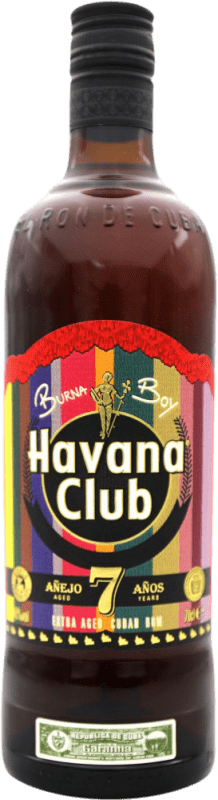 Бесплатная доставка | Ром Havana Club Burna Boy Куба 7 Лет 70 cl