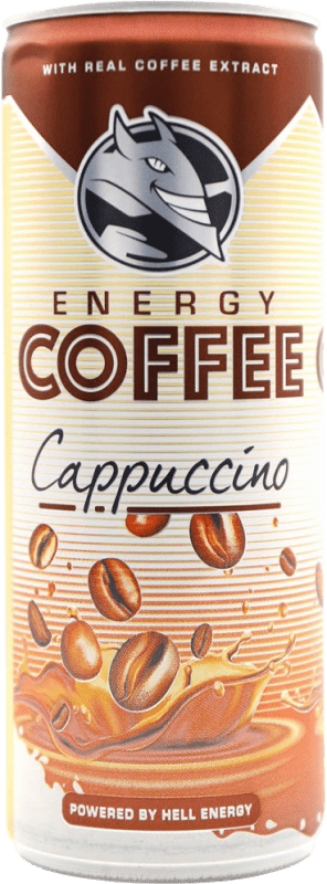 Free Shipping | Soft Drinks & Mixers Hell Bebida Energética Energy Coffee Cappuccino Hungary Small Bottle 25 cl