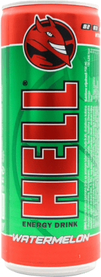 Бесплатная доставка | Безалкогольные напитки Hell Bebida Energética Watermelon Венгрия Мини-бутылка 25 cl
