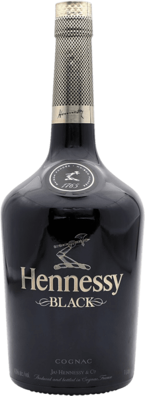 Envio grátis | Cognac Conhaque Hennessy Black A.O.C. Cognac França 1 L