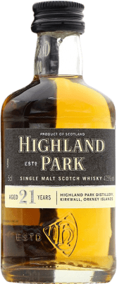 151,95 € 送料無料 | ウイスキーシングルモルト Highland Park 21 年 ミニチュアボトル 5 cl