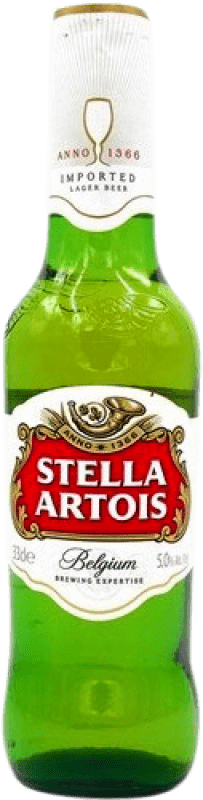 Free Shipping | Beer Interbrew Stella Artois Belgium One-Third Bottle 33 cl