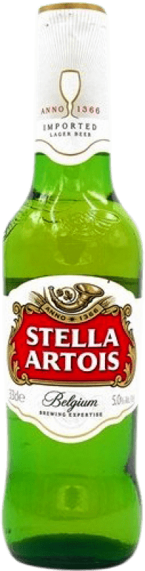 Spedizione Gratuita | Birra Interbrew Stella Artois Belgio Bottiglietta Terzo 33 cl Spedizione Gratuita | Birra Interbrew Stella Artois Belgio Bottiglietta Terzo 33 cl